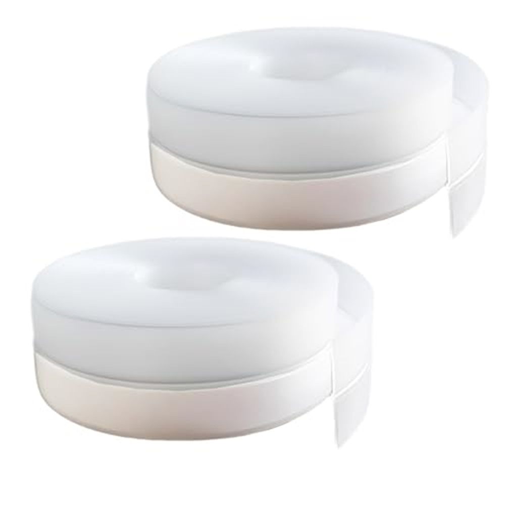 2 pack Silicone Seal Weather Stripping Tape 16.5 Feet Strip Bottom Draft Insulation Stopper Tape Weatherproof Soundproof for Door or Window Bathroom Shower Glass Gaps（45mm*5m）