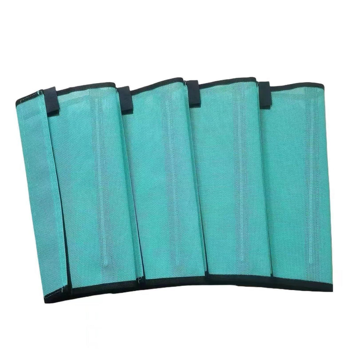 Horse Fly Boots Set of 4 - Non-Slip Leg Guards Extra Tough Mesh Ventilated, Adjustable Horse Fly Leggings Reduce Stomping & Hoof Stress & Leg Fatigue green