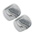 Small Ceramic Electric Toothbrush Holder Stand for Bathroom Vanity Countertop,Set of 2,Grey & White（6*4cm）