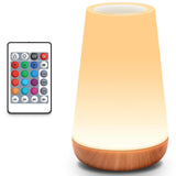 Touch Night Light for Kids: Dimmable LED Nursery Lamp for Baby - Eye-Caring Soft Warm White Light USB Rechargeable Portable Bedside for Toddlers Bedroom Living Room