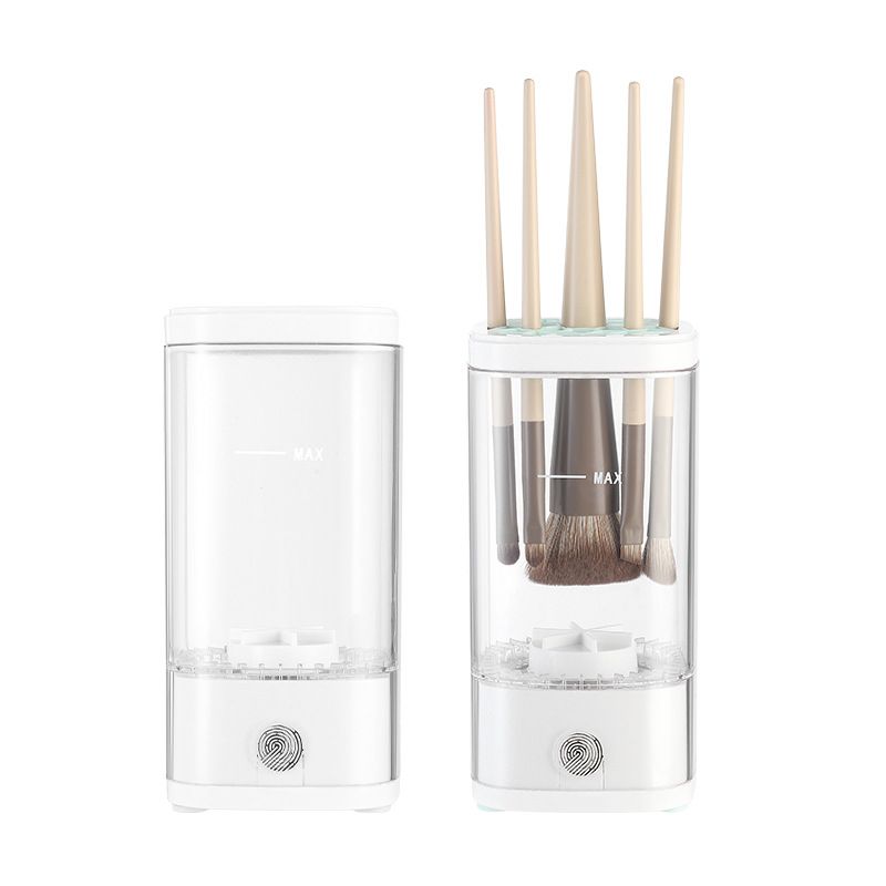 Electric Makeup Brush Cleaner, Multi-Functional Cosmetic Brush Cleaner, Portable Automatic Makeup Brush Cleaning Solution With Dryer-Holder, Charger, USB-C cable, Beauty Gift for Women