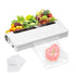 Food Vacuum Sealer Machine, 60KPA Strong Suction, Dry/Wet Modes, 20 Vacuum Seal Bags for Food, Digital Countdown Timer, Compact Lightweight, Ideal for Home Kitchen Use（white8.5*9.5*4cm）