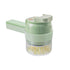 4 in 1 Handheld Electric Food Cutter Set,  Wireless Food Processor for Fruits, Vegetables and Meat Green