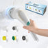 Electric Spin Scrubber, Handheld Cordless Rechargeable Electric Cleaning Brush with 5 Replaceable Heads,Power Cleaning Brush for Kitchen, Dish, Floor, Bathroom, Glass24.5*4.5*8.5cm,white