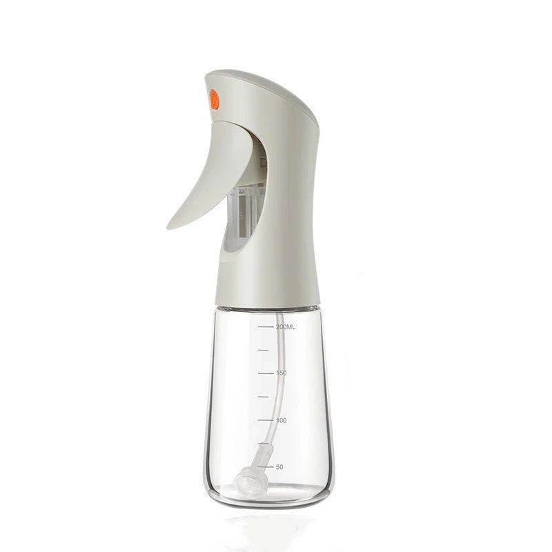 Olive Oil Sprayer for Cooking Glass,200ml Oil Dispenser Bottle , Spray Bottles Oil Dispenser for Kitchen, Kitchen Gadgets for Salads, white