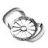 Apple Slicer,12-Slices Stainless Steel Cutter，Heavy Duty Stainless Steel Apple Cutter and Divider， Anti-slip Handle，Gifts for Mom， Easy to Use.（Chrome color）
