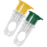 2PCS Lemon Mini Squeezer, New Screw Top Lemon Squeezer, Manual Juice Extractor With Lid, Orange Citrus Press for Cocktails, Drinks (Yellow+Green)