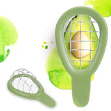 2pcs Avocado Slicer Tool Inches Avocado Cuber Tool with Ergonomic Handle, Easy to Use and Clean, Food-Grade Plastic and Stainless Steel, Good for Salads, Guacamole, or Smoothie