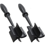 2 Pcs Meat Chopper, Upgrade Hamburger Smasher, Premium Heat Resistant Meat Masher for Ground Beef, Ground Turkey and More, Non Stick Mix Grinder