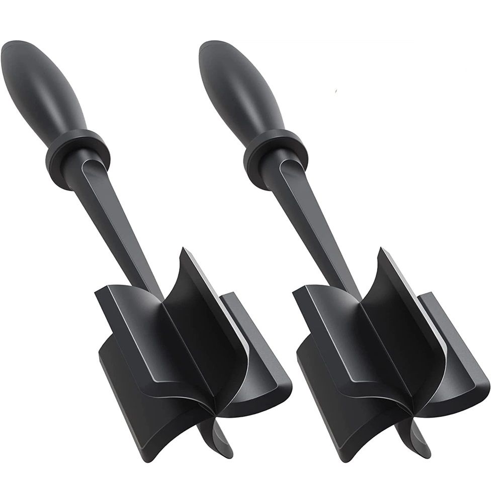 2 Pcs Meat Chopper, Upgrade Hamburger Smasher, Premium Heat Resistant Meat Masher for Ground Beef, Ground Turkey and More, Non Stick Mix Grinder