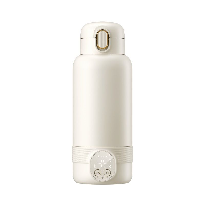 Portable Bottle Warmer for Travel, Fast Heating in for Breast Milk and Formula, with LED Display, Large Capacity, Baby Bottle Warmer with Temperature Control