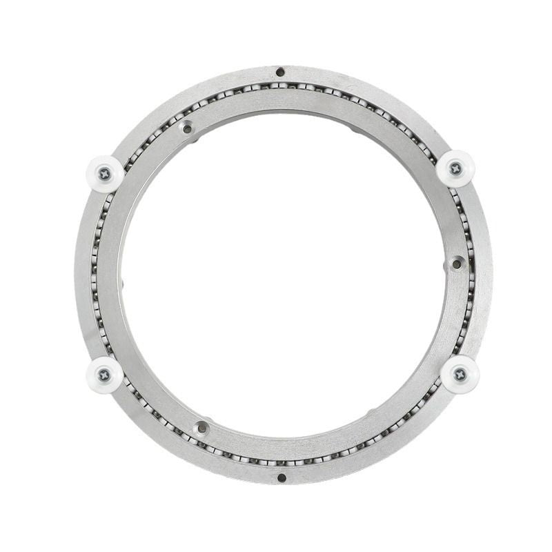 9.8 Inch Mute Lazy Susan Bearing Base -77-130 pounds Capacity Aluminum Heavy Duty Lazy Susan Turntable Mechanism Kit for Smooth Rotation, Universal Hardware for DIY Furniture(Base Only)