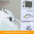 Touchless Bathroom Sink Faucet, Motion Automatic Sensor Faucet with Hole Cover Plate, Chrome for Water Bath Commercial Lavatory Farmhouse