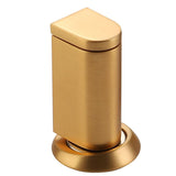 Windproof Magnetic Door Stoppers No Drilling Door Stop Strong Magnet Keep Door Open Door Catch Holder Wall Protect with Screws and 3M Adhesive, Matte Gold, 1 Pack