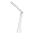 Powered Rechargeable Battery LED Desk Lamp, 3 Color Temperatures, Flip Open,Adjustable Angle, Phone Stand & Flicker-Free Eye Comfort, White