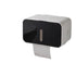 Outdoor Waterproof Toilet Paper Holder for Bathroom - Pet Proof Plastic Tissue Holder Dispenser Full Cover Adhesive Mounted, Toilet Paper Roll（black 21*13.5*13.5cm）