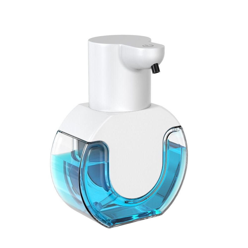 Automatic Foaming Soap Dispenser 420ml Foaming Hand Sanitizer Touchless Wall Mount with 4levels Adjustable Free Touch Electric Soap Dispenser （12.6*6.1*17.3cm)