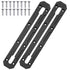 Kayak Track Mount, Kayak Rail Track, Kayak Low Profile Gear Track Accessories for Fishing Rod Holder, Cup Holder, Paddle Holders, Anchor Cleats (9 in, 4 Pieces)