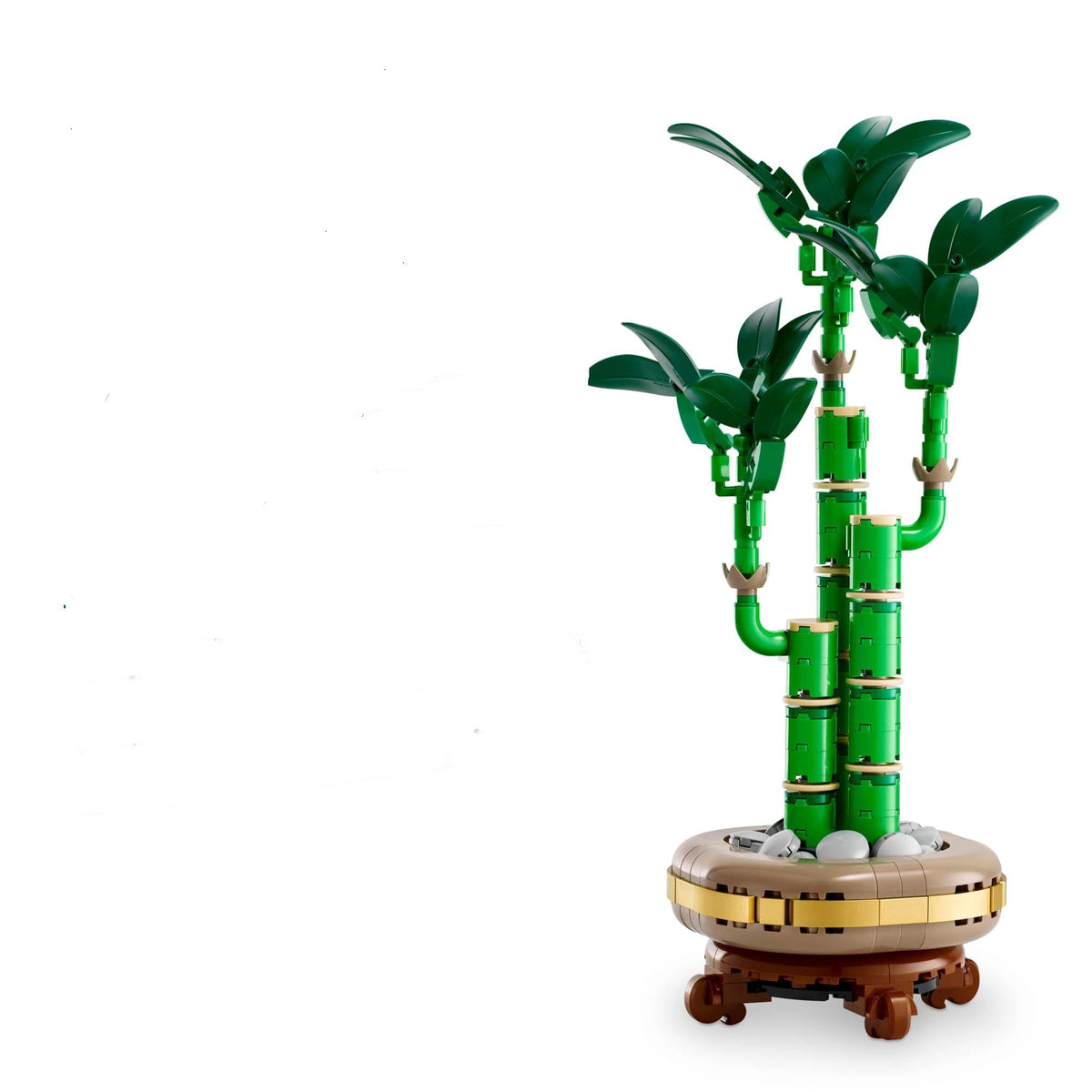 Botanicals Lucky Bamboo Building Set - Artificial Plant for Indoor Home Décor, Adults Ages - Fake Plant Decoration for Table, Desk, Office - Gift for Birthdays， 325 particles