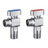 SUBMARINE Angle Stop Valve, Brass Material, 1/2&