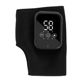 Cordless Foot and Ankle Massager with Heat, Ankle Heating Pad Wrap with Massage, Ankle Massager for Pain Relief, 3 Heat & Vibration Settings, Auto Shut-Off  1pcs black 17*1cm