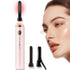 360° Heated Lash Brush Rechargeable with 3 Brush Heads & 3 Temp & 5s Fast Heating【Lengthen/Define/Curler】 3-in-1 Lash Curler for All Types of Lashes 【pink】