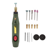 Electric Drill Rotary Tool Grinder Engraver Carver Accessory Kit for Agate Wood Carving Drilling Etching Sanding Polishing 18000RPM (US Plug)