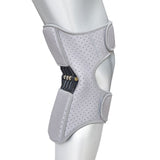 Spring-Powered Knee Support Brace - Boost Joint Assistance for Stairs, Squats & Daily Mobility - Ergonomic Patella Support for Elderly & Active Adults (Gray)