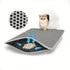 Cat Litter Mat Double Layer Waterproof Urine Proof Trapping Mat  Small Cat Litter Box Mat (Gray, 30x30 Inch of 1)