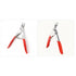 Nail Clippers Acrylic Nail Cutter Acrylic UV Gel False Nail Tips Edge U Clipper Cutter Manicure Tools Trimmers Nail Art Tools Acrylic Nail Clippers（red 2pcs）