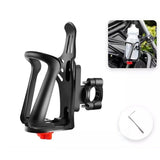 Bike Water Bottle Holder, Universal Motorcycle Drink Holder Fits Handlebar & Frame with Screw Tool, Bicycle Bottle Cage Accessories for Kids Adults (Compatible with 2.16-2.95" Diameter Cup)