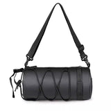 Bike Handlebar Bag Small Bicycle Handle Bar Bag Handy Front Bike Bags Handlebar Storage Pouch Pack with Shoulder Strap Little Mountain Road Bike Barrel Bag