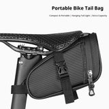 Bike Seat Bag, Water-resistant Bicycle Saddle Bag with Reflective Strap, Cycling Under Seat Pouch, Bike Seat Pack for Mountain Road Bikes and Commuters