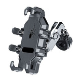 Motorcycle Phone Mount Holder - Motorcycle Cell Phone Mounts, Adjustable Bike Phone Holder,Black (handlebar model)