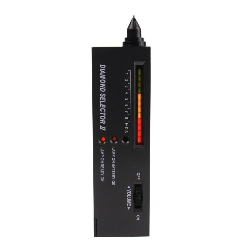 Diamond Tester Pen – Portable Jewelry Diamond Testers for Real and Fake Gemstones – Professional Gemstone Detector Tool with LED Light, Audible Signal & Battery Operated Design for Accurate Testing