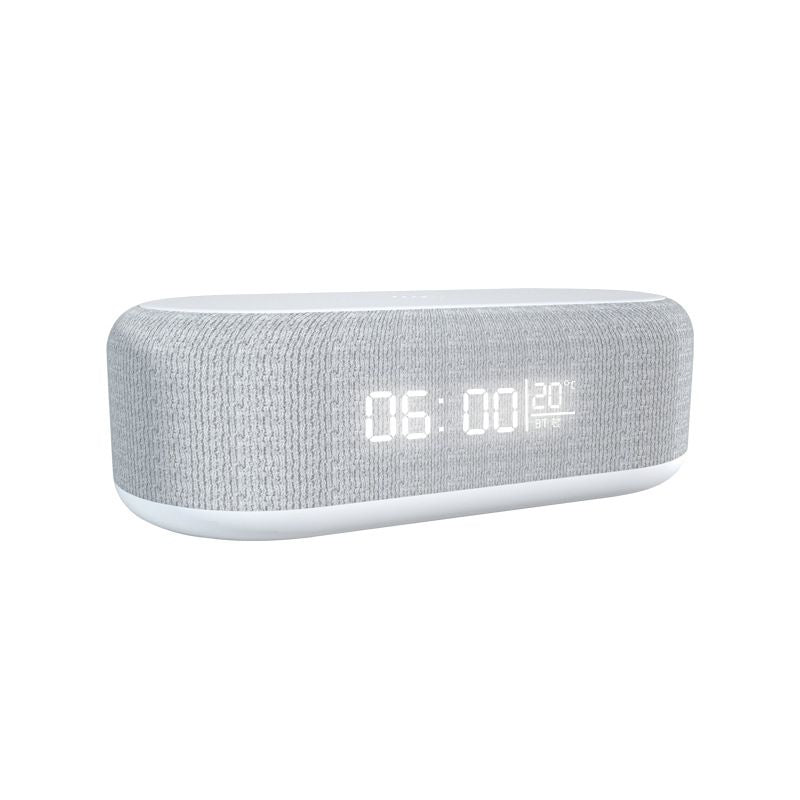 Bluetooth Wireless Speaker, Fast Charging, LED Display, USB Charger, Dimmable Night Light, Alarm Clock Feature, Wireless Charger, Digital Clock,