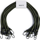 45cm- Heavy Duty Bungee Cords with Hooks10 Pack Multi-Purpose Elastic Bungee Straps for Luggage, Roof Racks, Camping - Weatherproof & UV Resistant