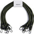 45cm- Heavy Duty Bungee Cords with Hooks10 Pack Multi-Purpose Elastic Bungee Straps for Luggage, Roof Racks, Camping - Weatherproof & UV Resistant