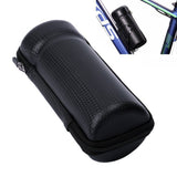 Waterproof Bike Tool Case - Cycling Storage Pouch for Mountain and Road Bikes - Hard Shell Zip Bag with Bottle Cage (Carbon Black)