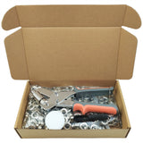 Heavy Duty Grommet Tool Kit, 500 pcs 10mm Grommets, Eyelet Tool, Press for Tarp, Grommet Kit, Fabric, Banner, Canvas, Leather, Tents, Vinyl