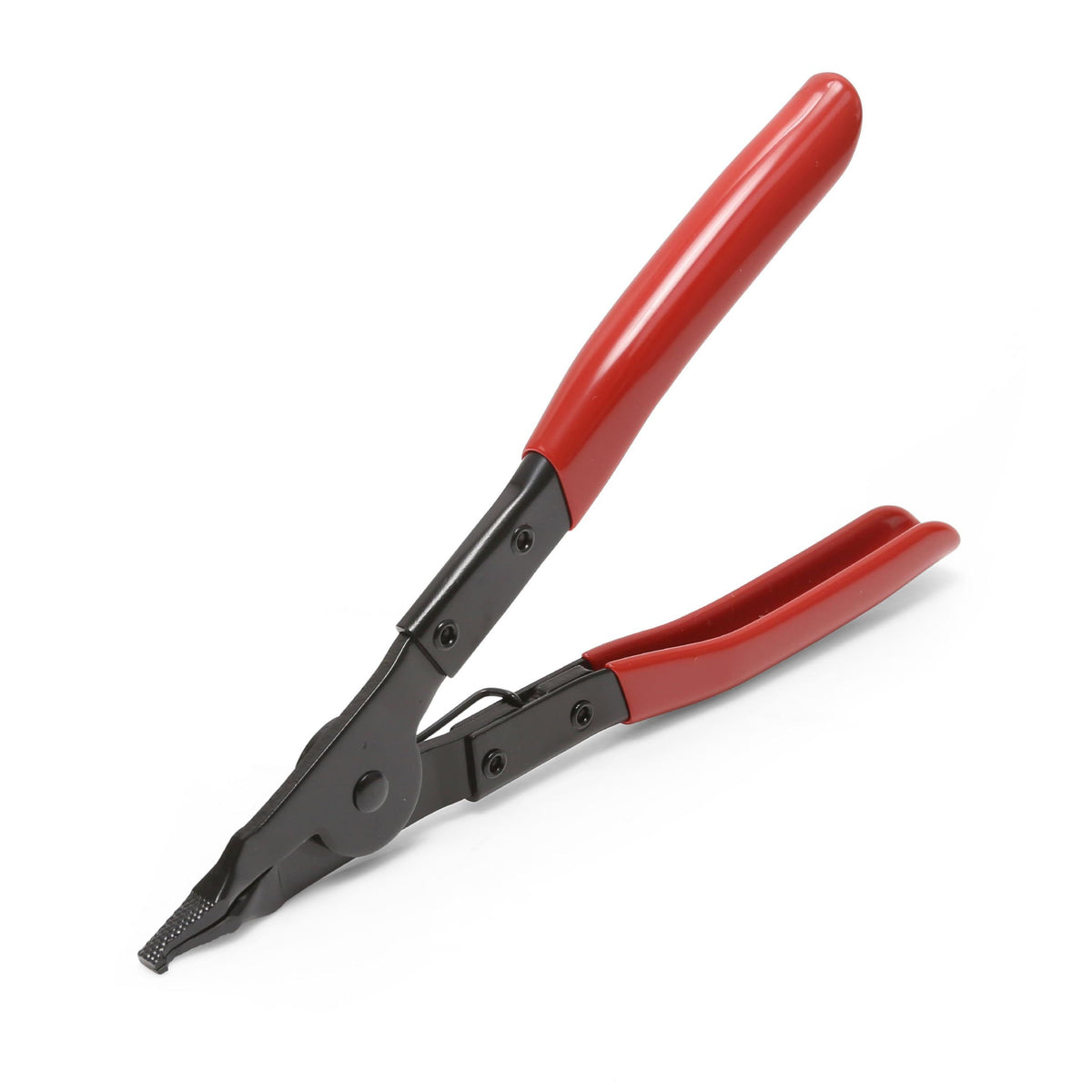 Angle Tip Lock Ring Pliers, Spread Snap Rings on Brakes, Pedal Shafts, Clutch Shafts, Transmissions, Piston Rings, and More with These Mechanic’s Pliers