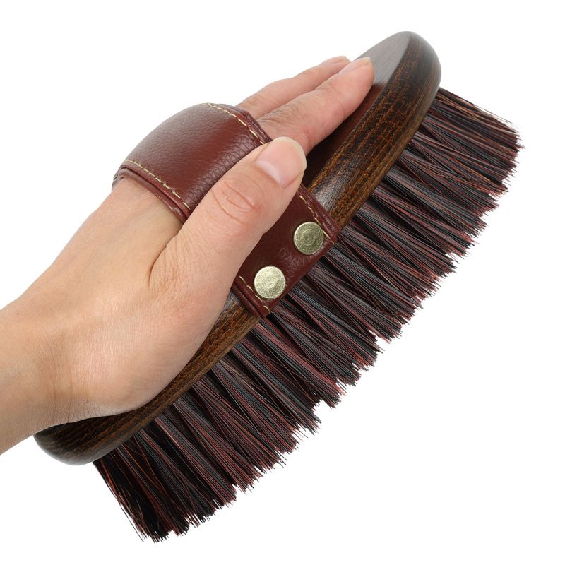 Class Handmade Equine Stiff Body Horse Brush. Professional Equine Grooming Tools. Effortlessly Removes Mud, Sweat and Dirt from Your Horses Hair.