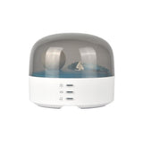 Elegant Moon Sea and Snow Mountain LED Night Light Music Speaker Lamp USB Type-C Rechargeable, Brightness Adjustable, Ideal Bedroom Mood Light and Gift