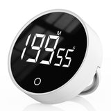Digital Kitchen Timer - Magnetic Countdown Countup Timer with Large LED Display Volume Adjustable, Easy for Cooking and for Seniors and Kids to Use (white)