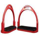 Premium Safety Stirrup Die Cast Aluminum Flexible Stirrup, 1 PairsNon Slip Rubber Pad Horse Riding Tool Accessories