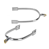 Horse Spurs, Zinc Alloy Material Erosion Spurs Spurs with Rotatable Copper Riding Horse Accessory Exquisite Workmanship, Practical  a pair