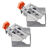 2pcs Stainless Steel Right Corner Clamp,90 Degree Right Angle Clamp for Woodworking,Right Angle Clip Fixer,Single Handle Clamps for Woodworking,（open-ended）