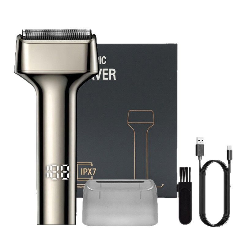 Electric Foil Shavers for Men, Cordless Rechargeable Men's Electric Razor Shaver - Type-C Fast Charging, Wet & Dry Use with Power Display