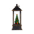 Snow Globe Christmas Lantern Decorations, Snow Globe Lantern with Swirling Glitter, Christmas Tree Lighted Christmas Decorations Indoor for Home