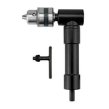 Drill Chuck Extension,  90 degree attachment Adapter With 3/8" Keyed Chuck 8mm Hex Shank Power Tool Accessory（10.8*15.5cm)